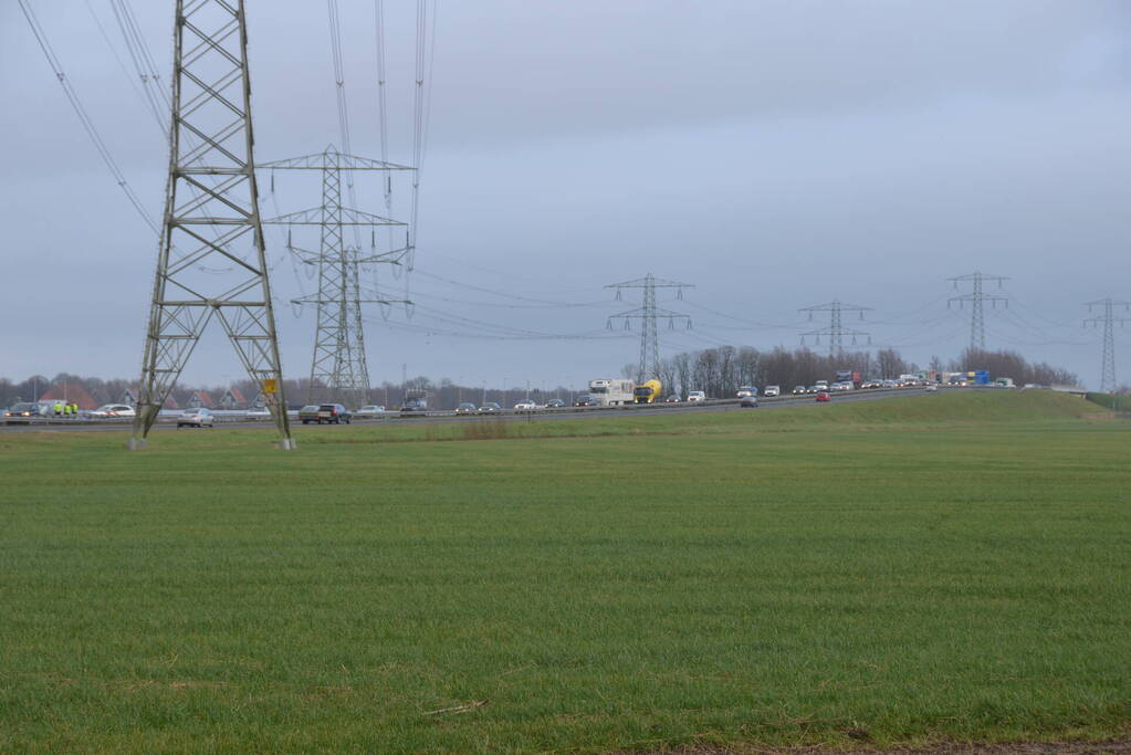 Flinke file door eenzijdig ongeval