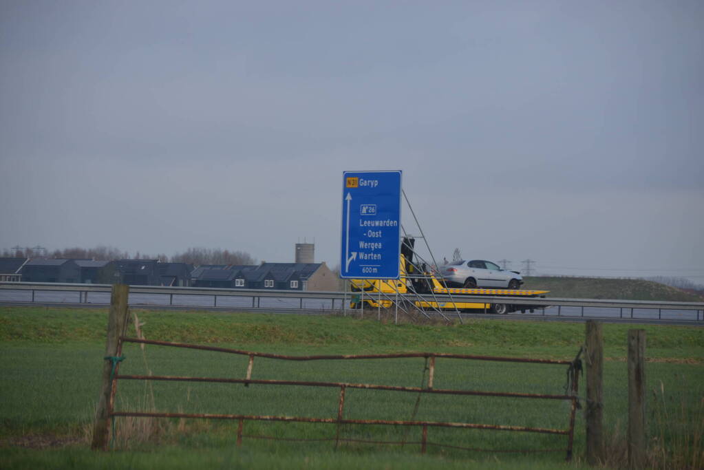 Flinke file door eenzijdig ongeval