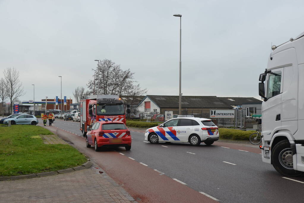 Weg afgesloten vanwege gaslekkage