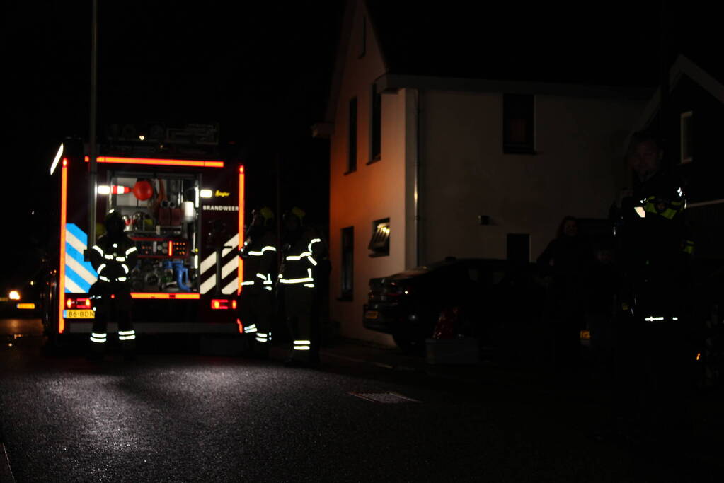 Schoorsteen geveegd in woning