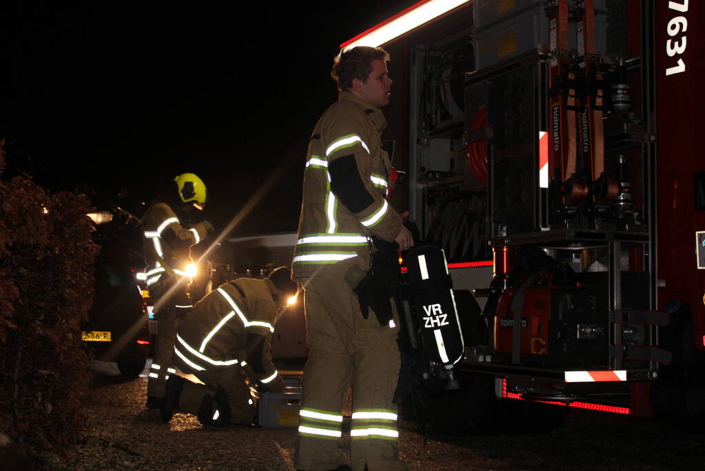 Schoorsteen geveegd in woning