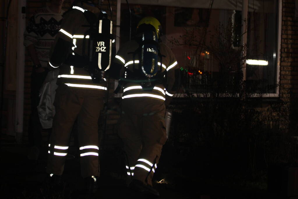 Schoorsteen geveegd in woning