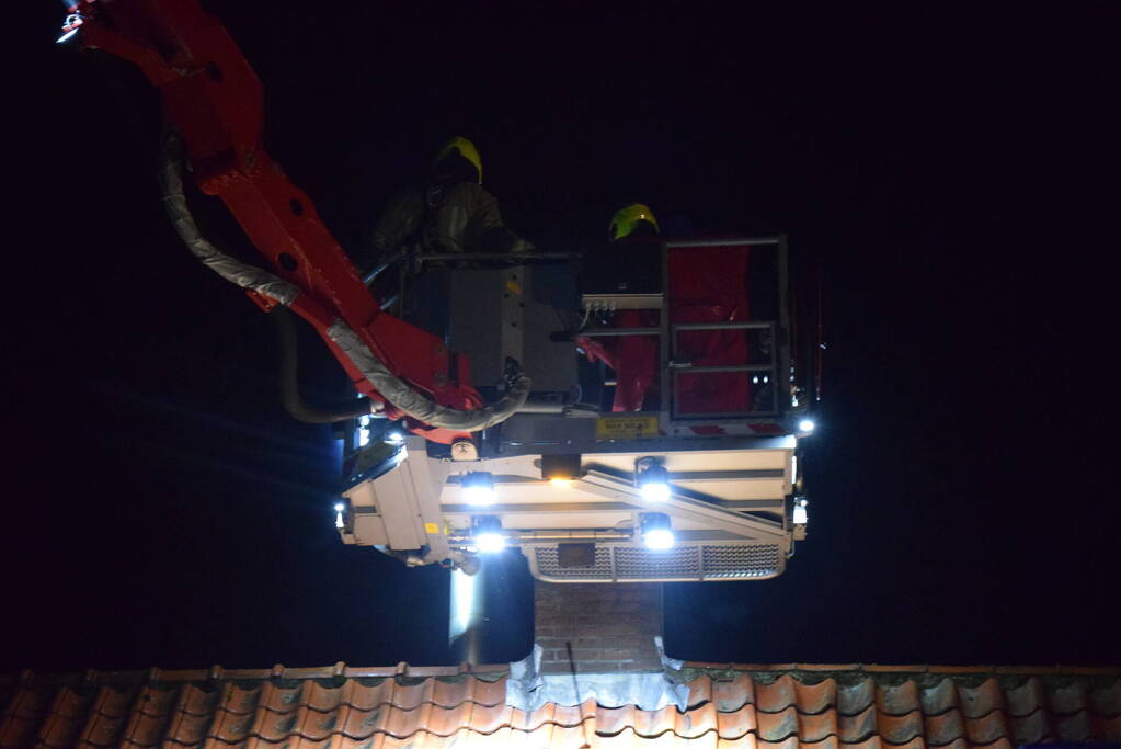 Schoorsteenbrand snel onder controle