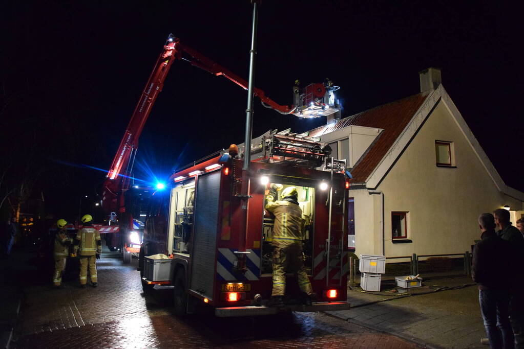 Schoorsteenbrand snel onder controle