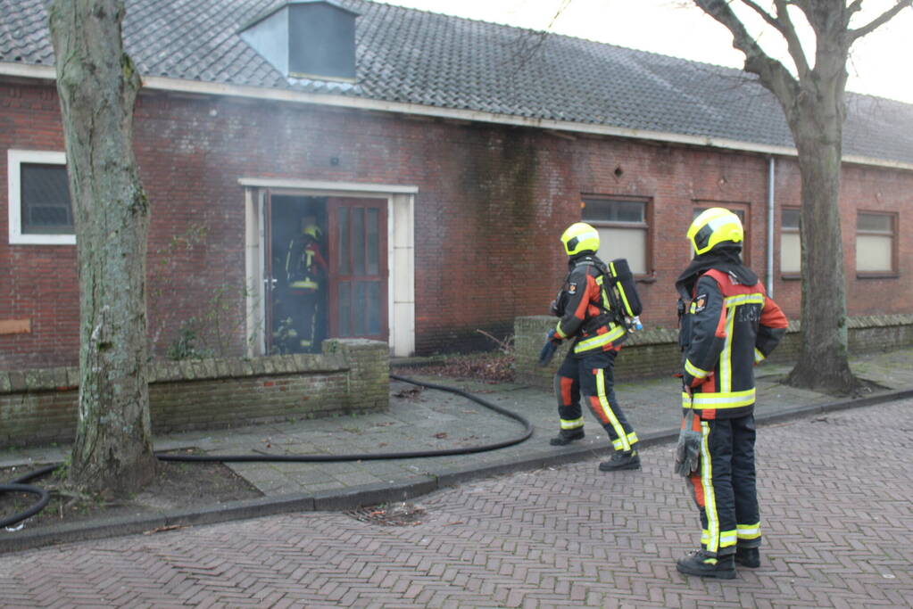 Brand in schoolgebouw
