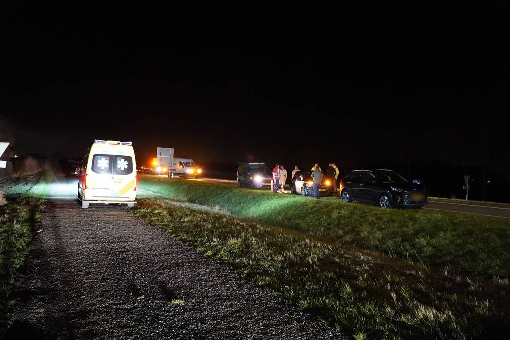 Veel schade bij kop-staart aanrijding