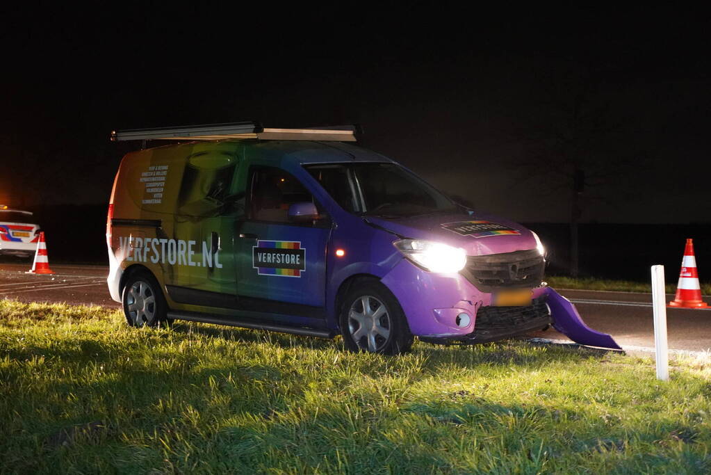 Veel schade bij kop-staart aanrijding