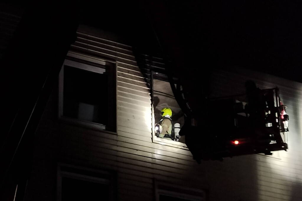 Brand op vierde verdieping van flatgebouw