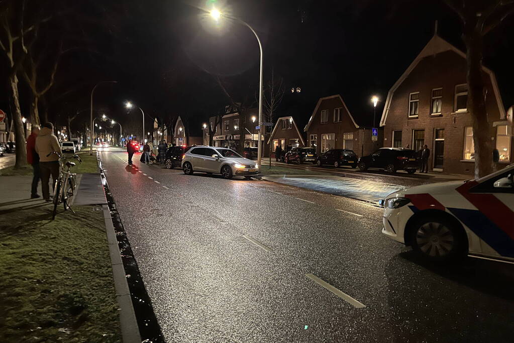 Voetganger geschept door automobilist