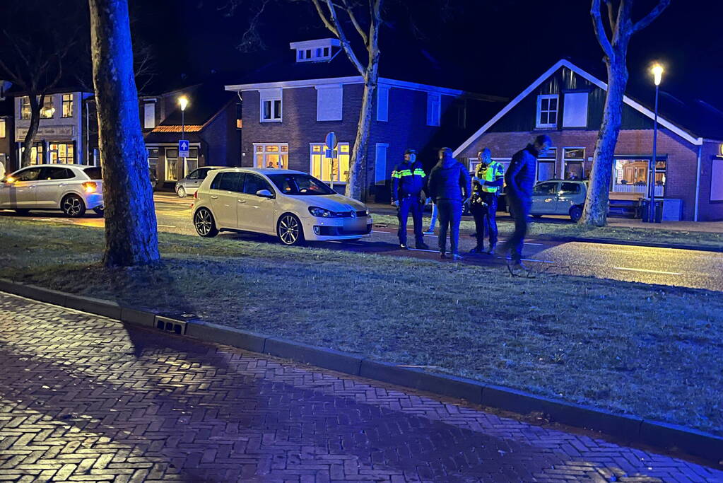 Voetganger geschept door automobilist