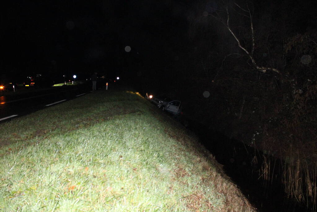 Veel schade bij eenzijdig verkeersongeval