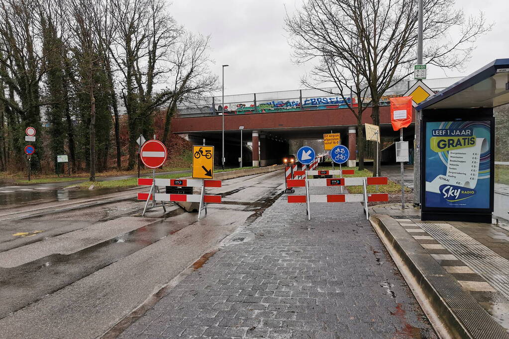 Grote verkeerschaos door afsluiting