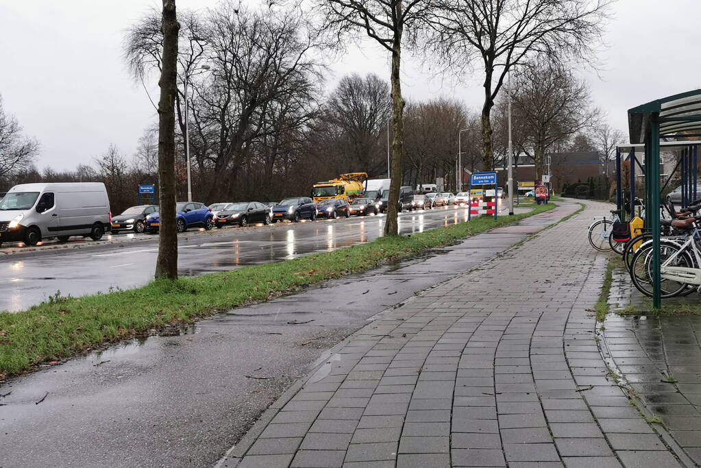 Grote verkeerschaos door afsluiting