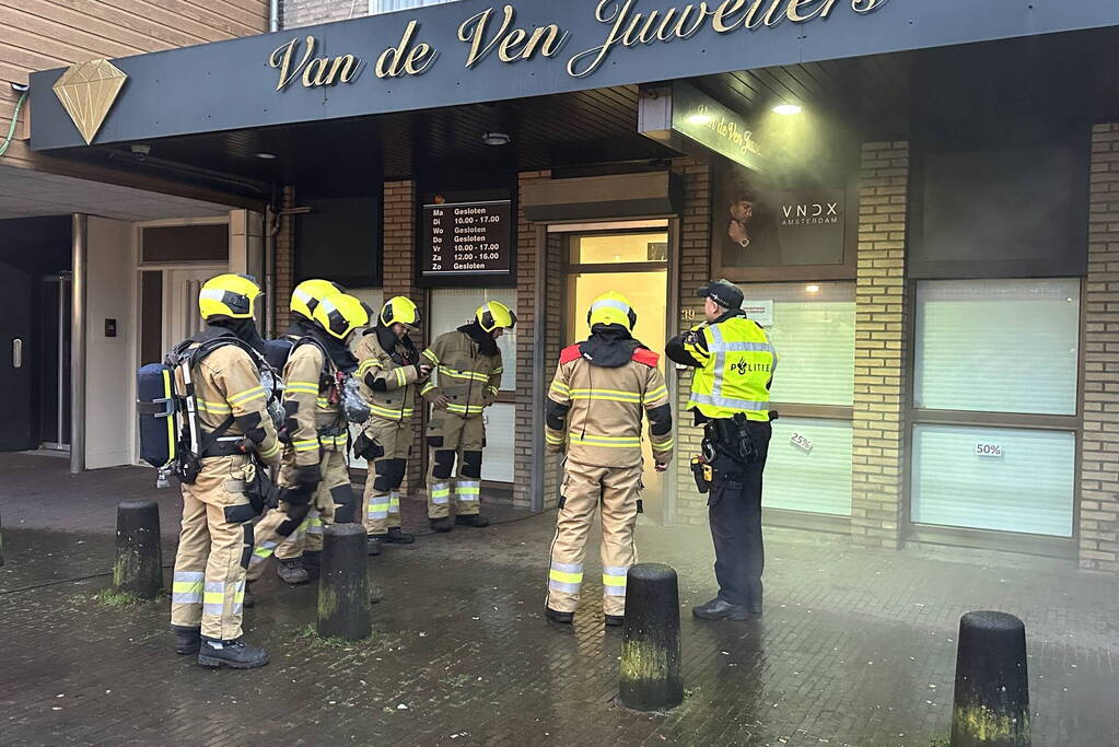 Brand in juwelier blijkt mistgenerator tegen inbrekers