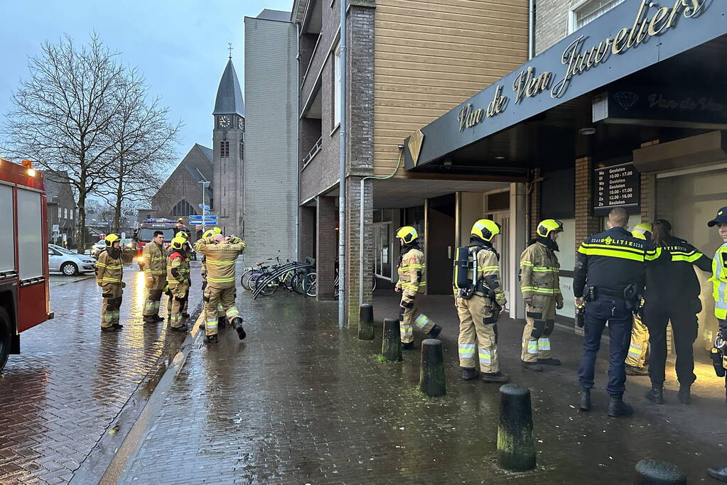 Brand in juwelier blijkt mistgenerator tegen inbrekers