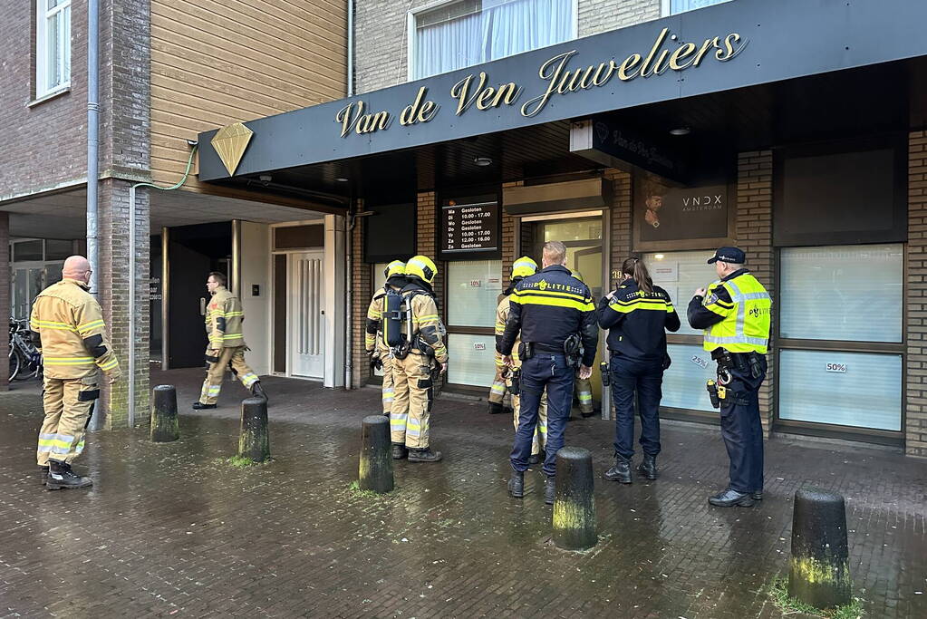 Brand in juwelier blijkt mistgenerator tegen inbrekers