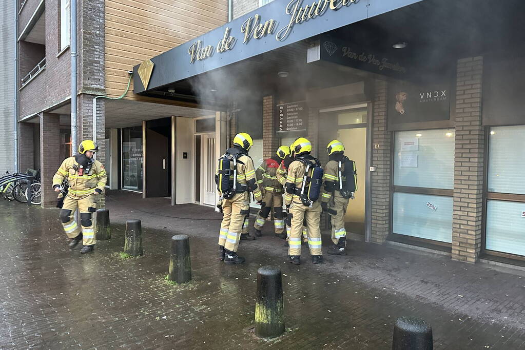 Brand in juwelier blijkt mistgenerator tegen inbrekers