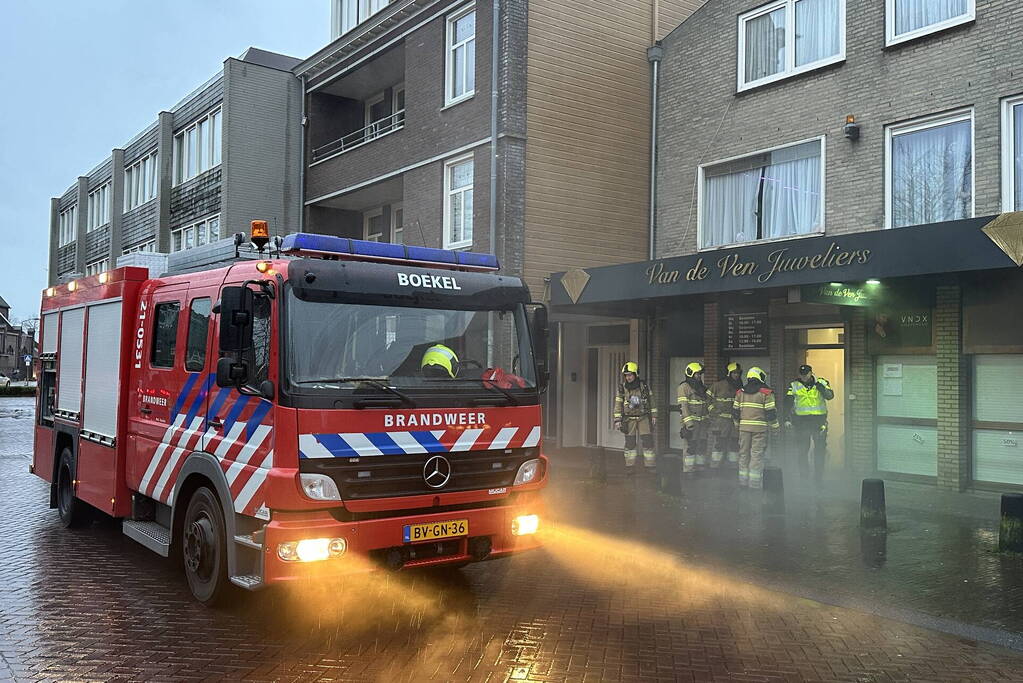 Brand in juwelier blijkt mistgenerator tegen inbrekers