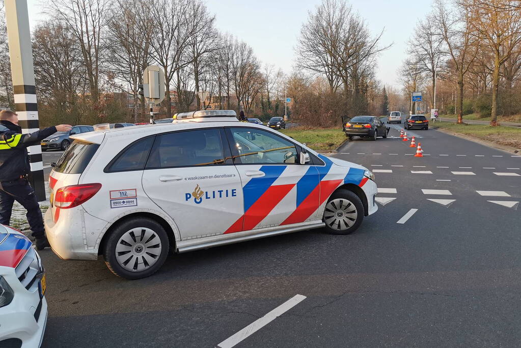 Automobilist ramt verkeerslicht