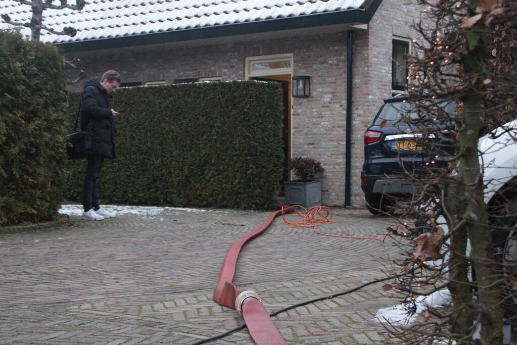 Kelder van woning vol water