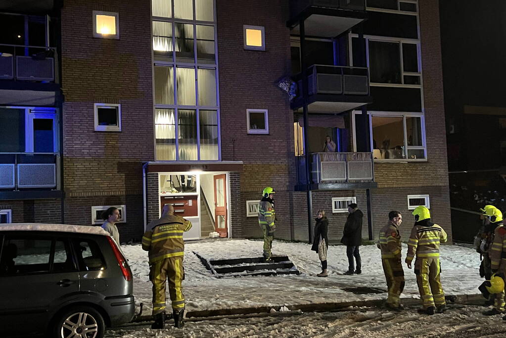 Persoon gewond na brand in woning