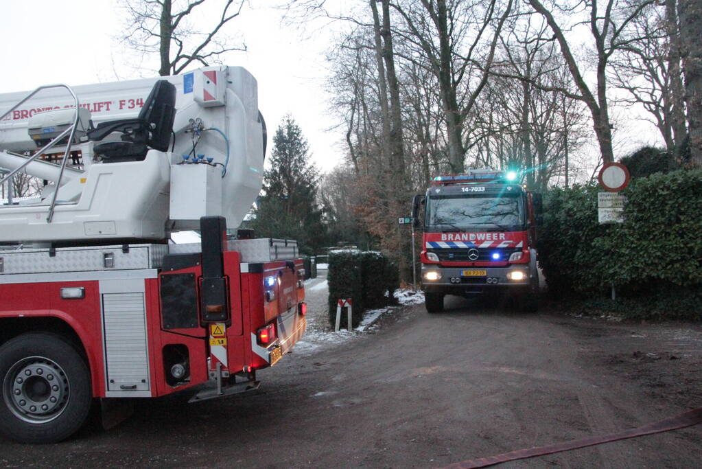 Middelbrand in vrijstaande villa