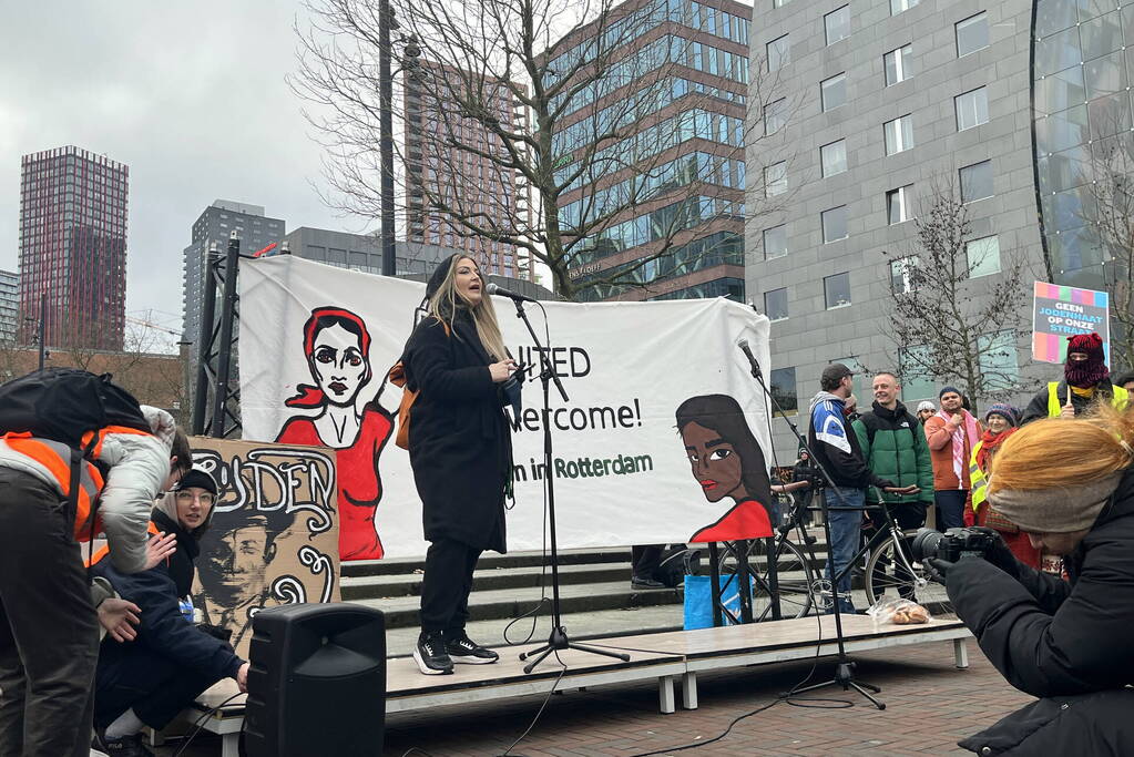 Demonstratie tegen racisme en fascisme