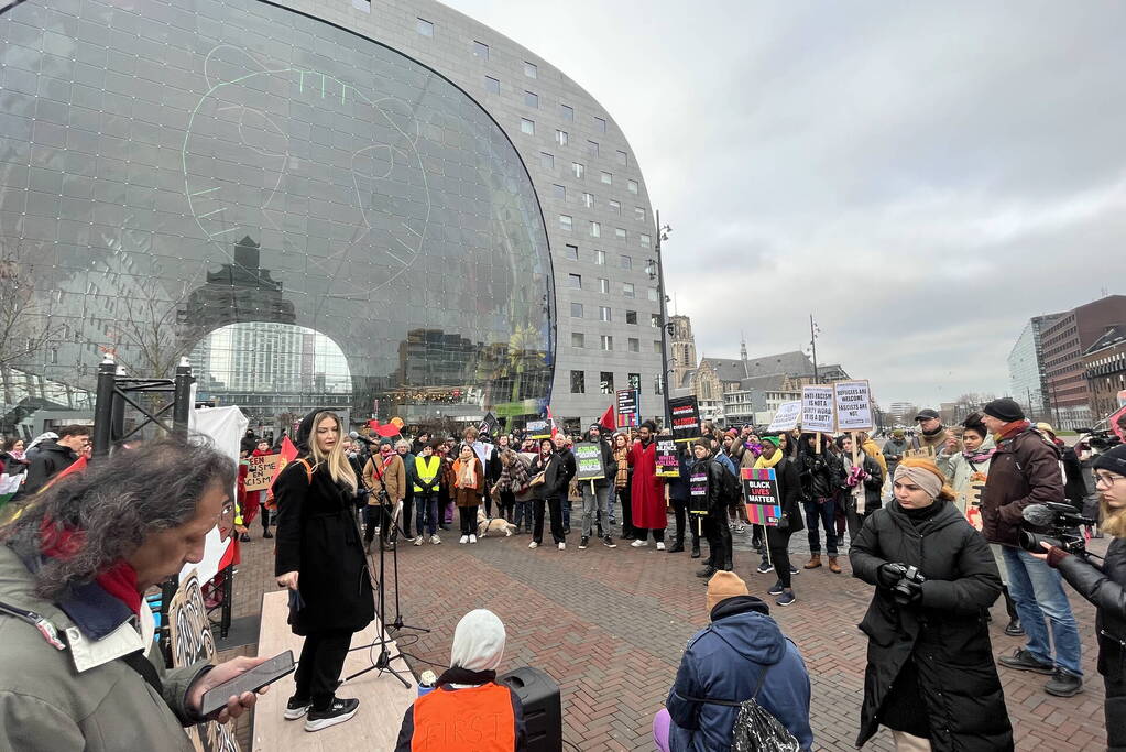 Demonstratie tegen racisme en fascisme