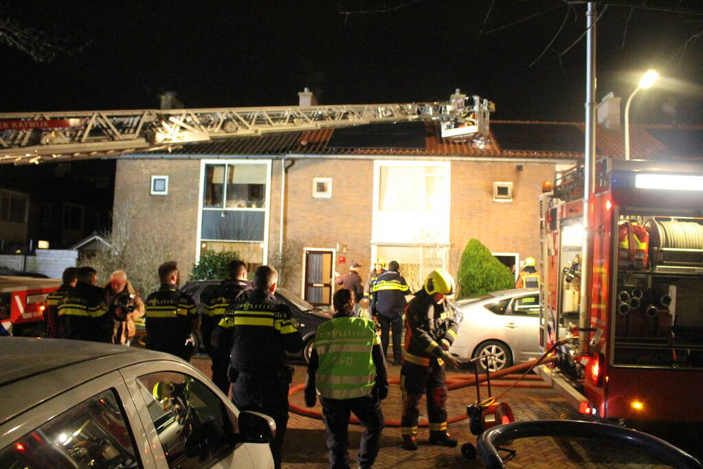 Twee gewonden bij woningbrand