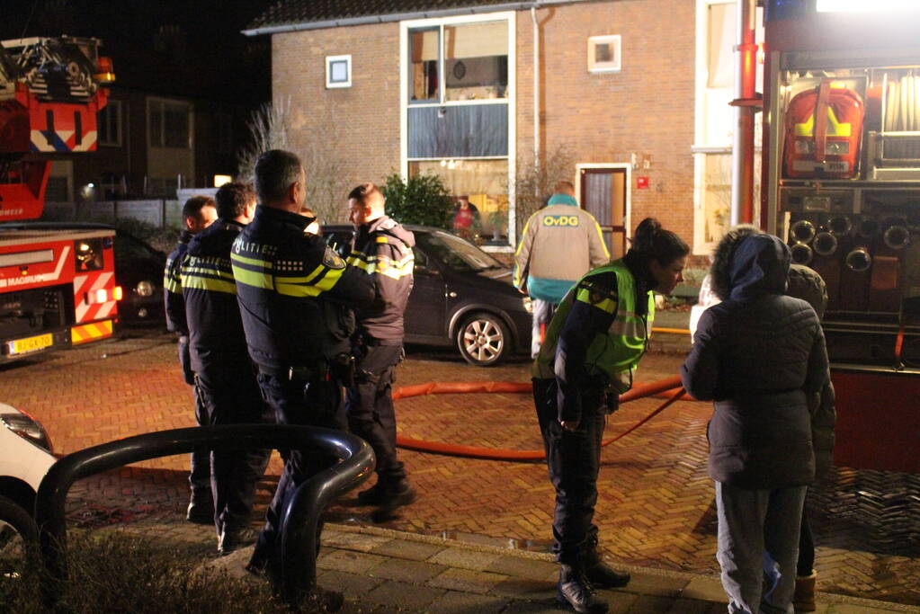Twee gewonden bij woningbrand