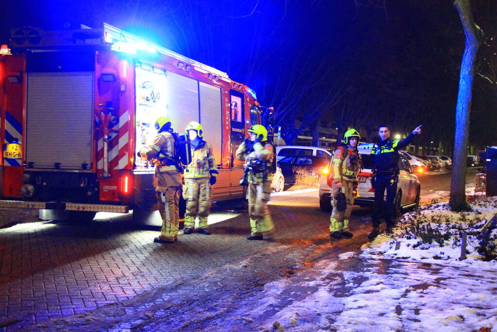 Onderzoek in flat vanwege melding van brand