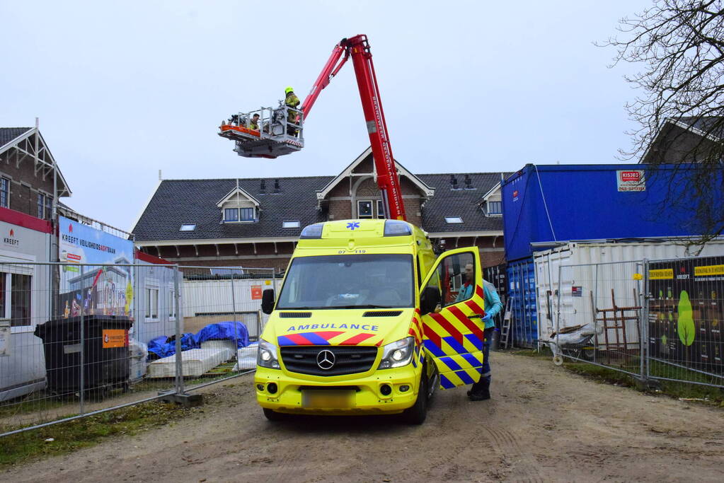 Bouwvakker gewond bij bedrijfsongeval