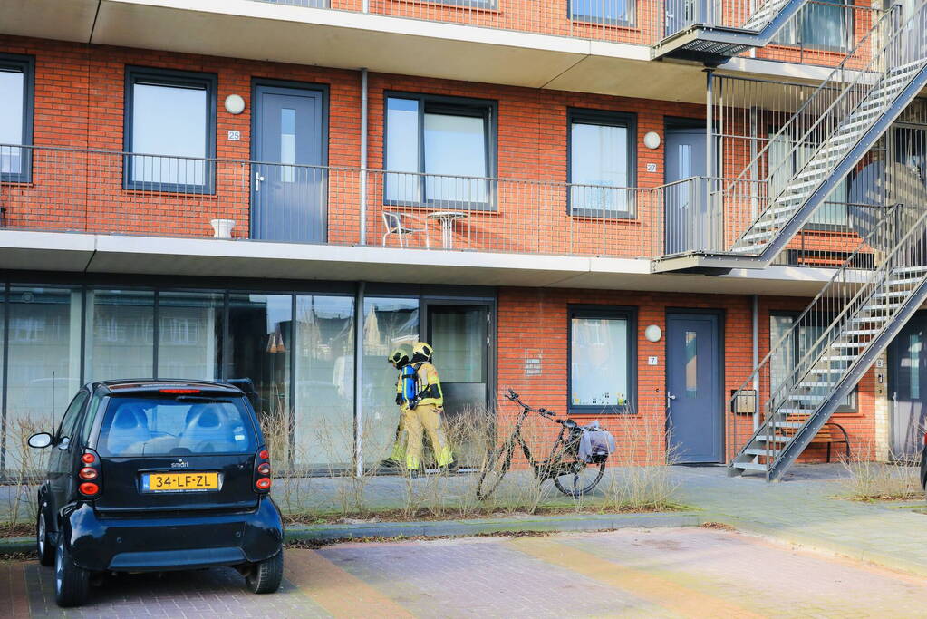 Kelderbox vol rook door vuurwerk