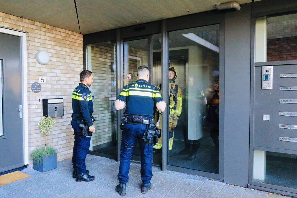 Kelderbox vol rook door vuurwerk