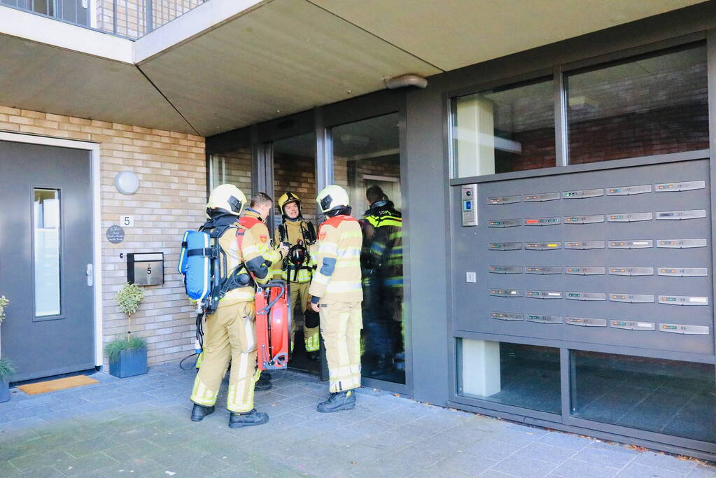 Kelderbox vol rook door vuurwerk