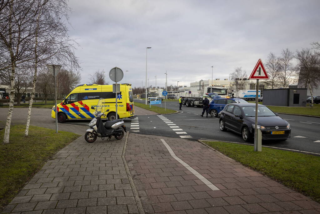 Scooterrijder gewond bij ongevaL