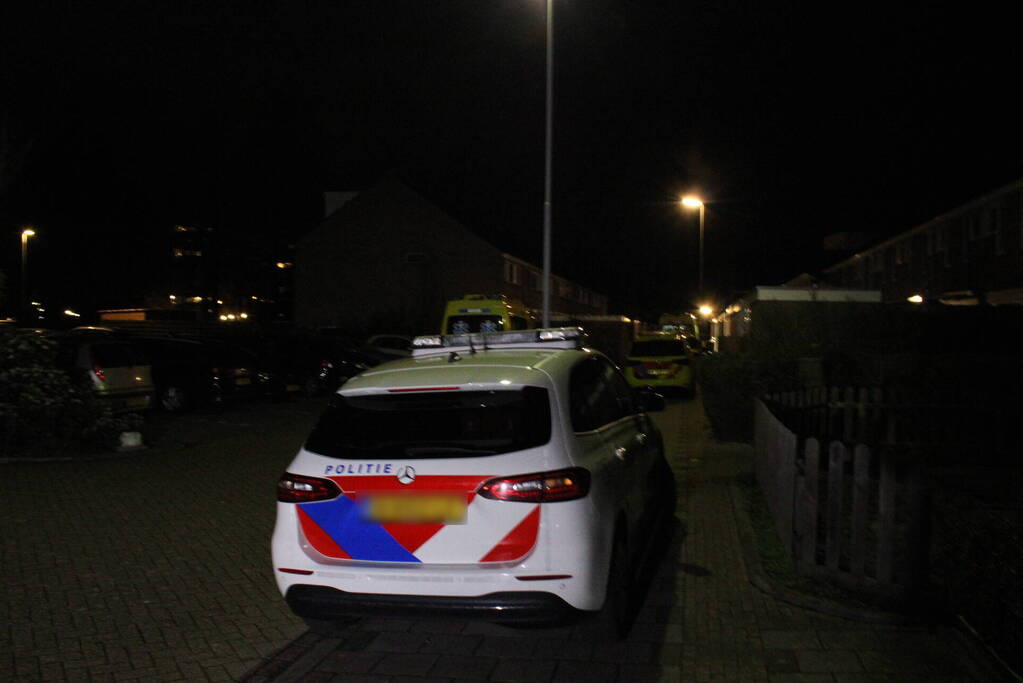 Traumateam assisteert bij incident in woning