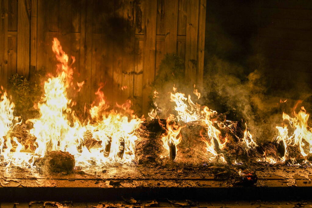 Kliko verwoest door brand