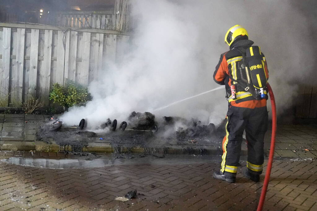 Kliko verwoest door brand