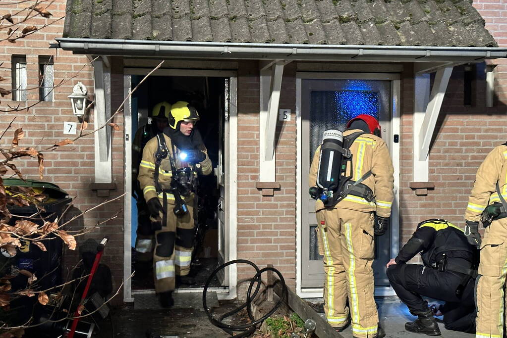 Aanhouding bij woningbrand