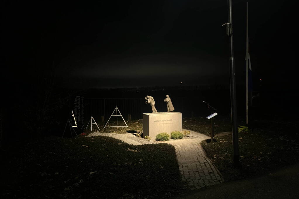 Herdenking slachtoffers watersnoodramp