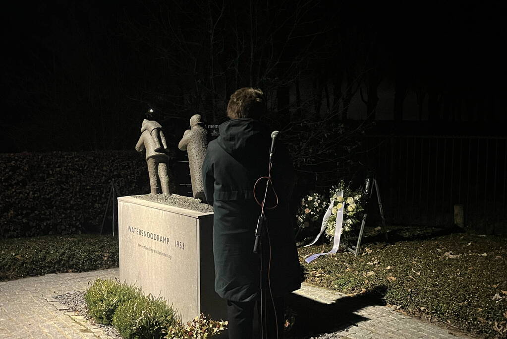 Herdenking slachtoffers watersnoodramp