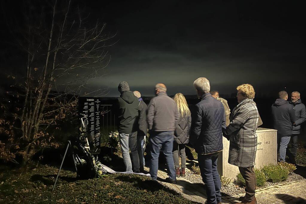 Herdenking slachtoffers watersnoodramp