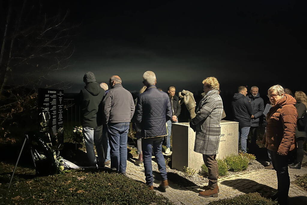 Herdenking slachtoffers watersnoodramp