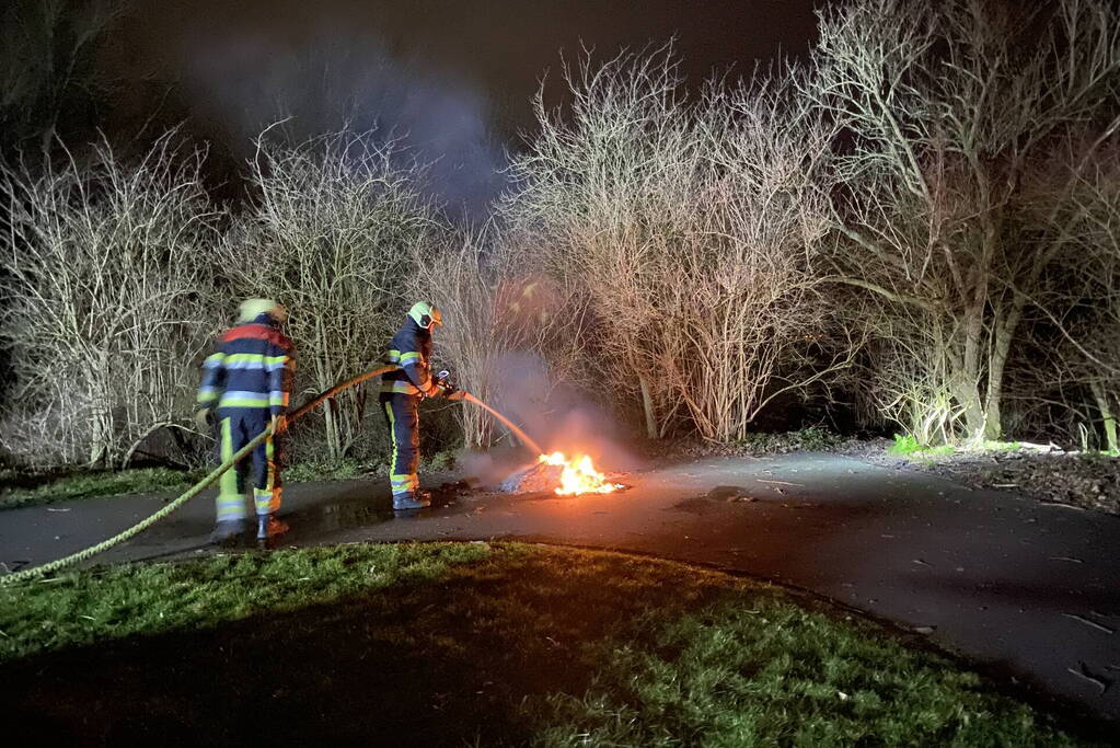 Buitenbrand snel onder controle