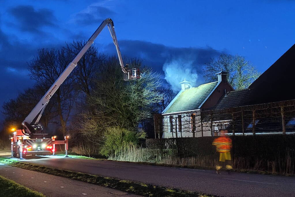 Flinke schade aan dak door brand