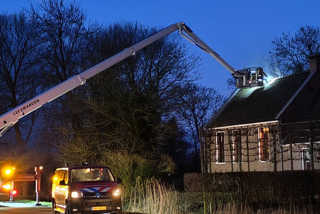 Flinke schade aan dak door brand