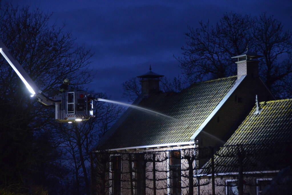 Flinke schade aan dak door brand