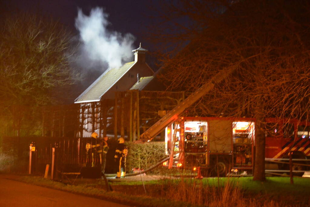 Flinke schade aan dak door brand