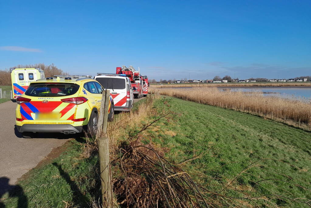 Veel inzet na aantreffen fiets langs het water